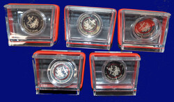 5 Euro 2017 A-D-F-G-J, 5 Gedenkmünzen "Klimazonen der Erde - ...